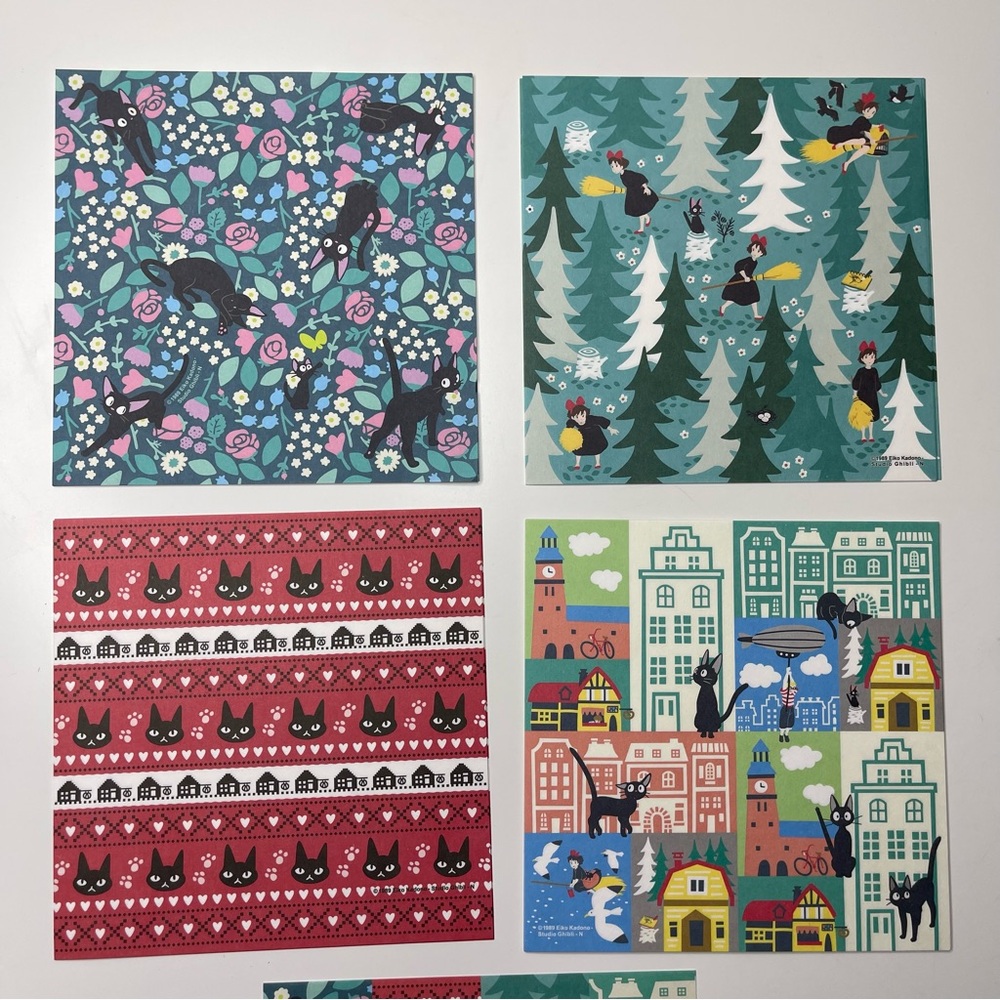 Studio Ghibli Kiki’s Delivery Service Origami Paper (20 Sheets) Craft Paper Set